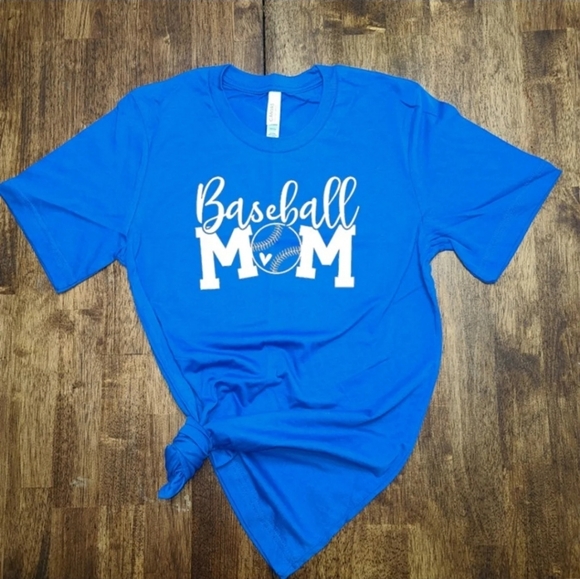 Baseball Mom Bella Canvas Women's Tshirt - Picture 1 of 1